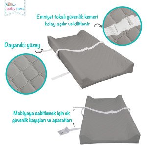 Alt Değiştirme Minderi Gri