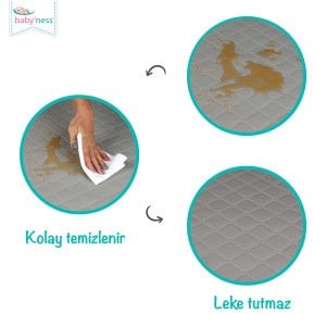 Katlanır Bebek Yatağı Gri