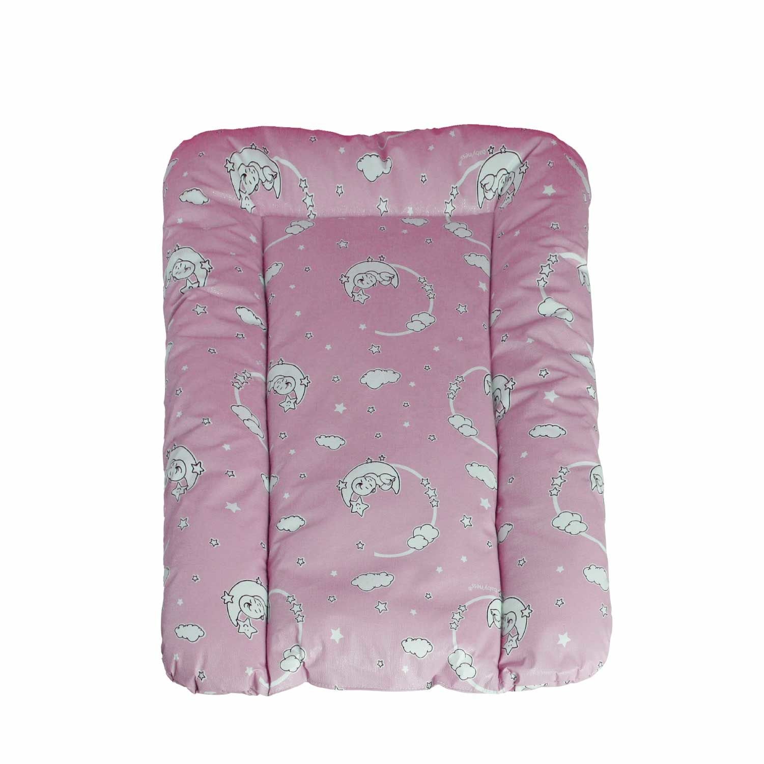 Elyaf Dolgulu Alt Değiştirme Minderi Aydede Pembe (50x70cm)