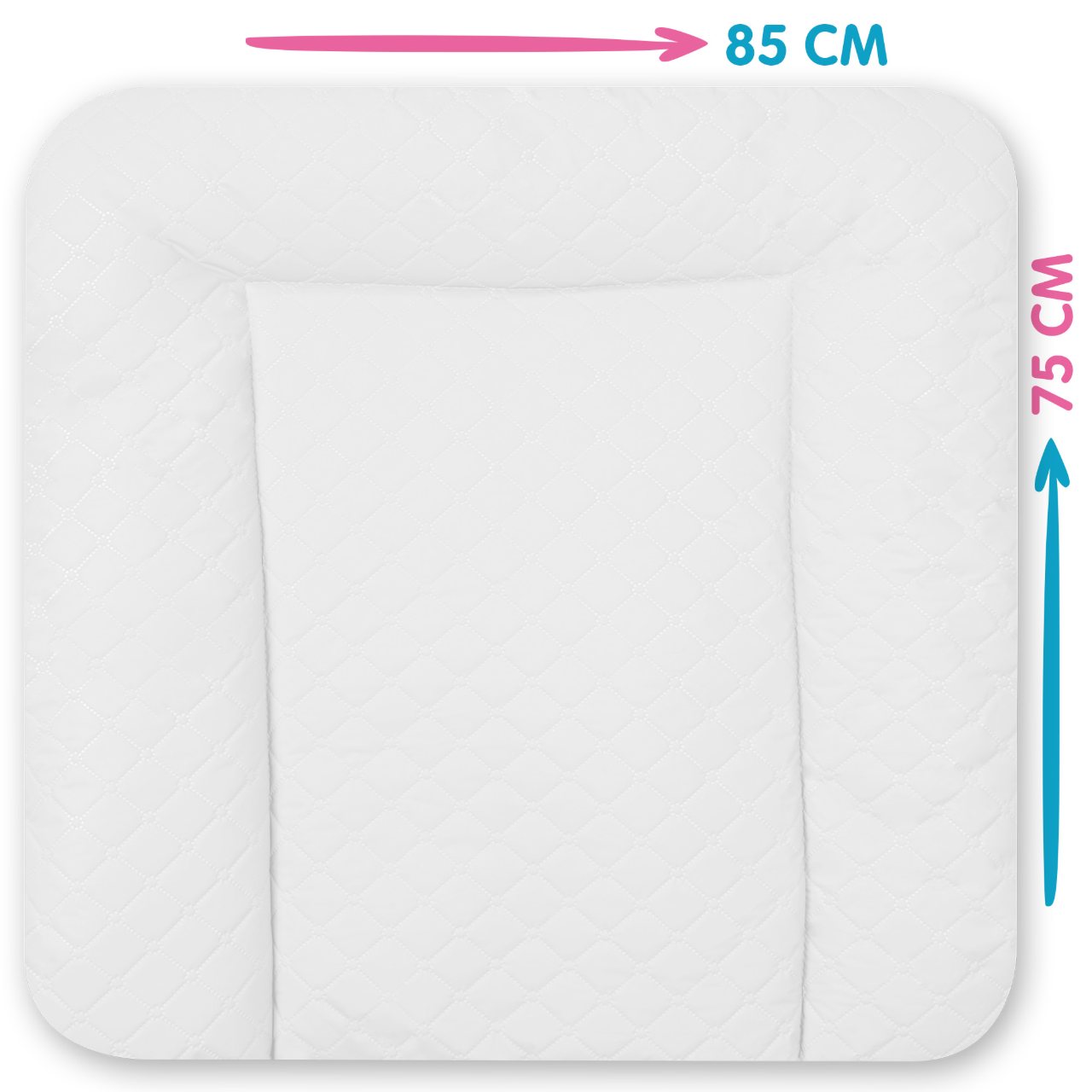 baby'ness Quilted Changing Mat — White — view 5