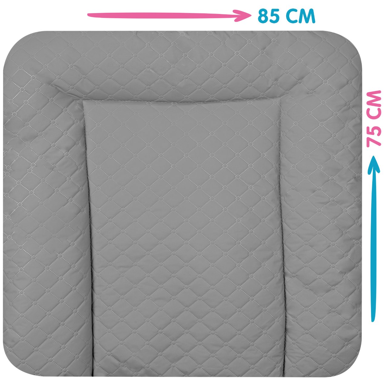 baby'ness Quilted Changing Mat — Grey — view 5