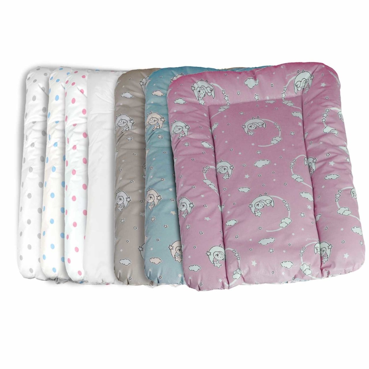 baby'ness Fibre-filled Changing Mat — Polka dot Pink — view 5