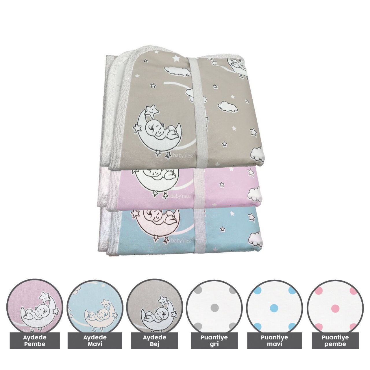 baby'ness Travel-size Changing Pad — Aydede Beige — view 5