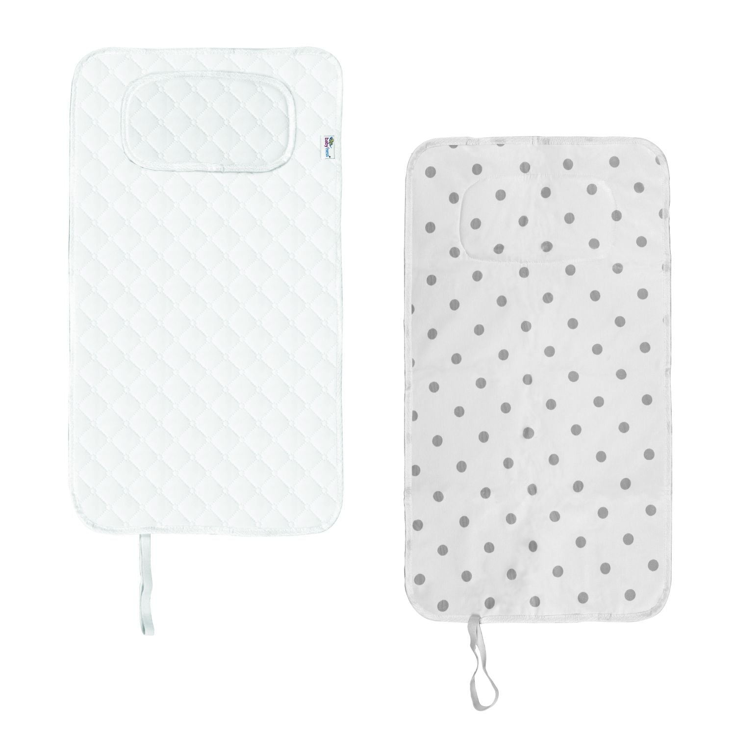 Travel-size changing pad — inner and outer surface