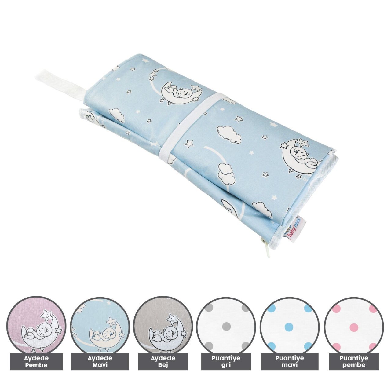 baby'ness Travel-size Changing Care Set — Aydede Blue — view 5
