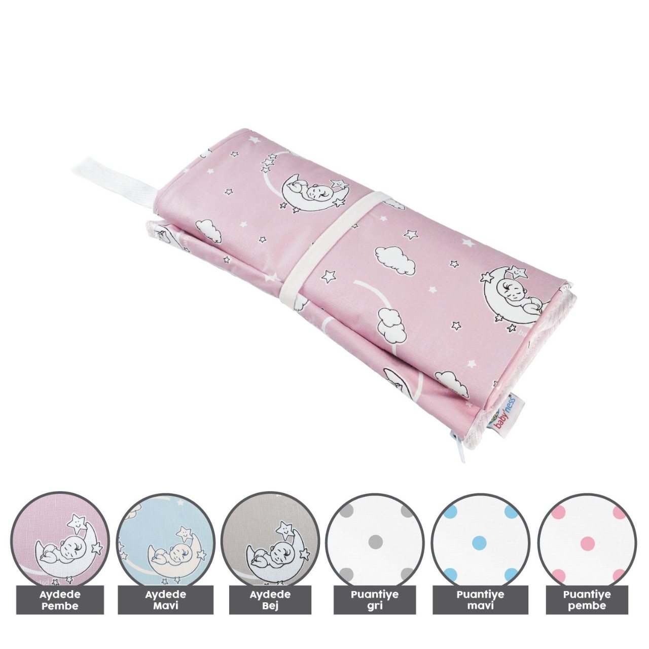 baby'ness Travel-size Changing Care Set — Aydede Pink — view 5