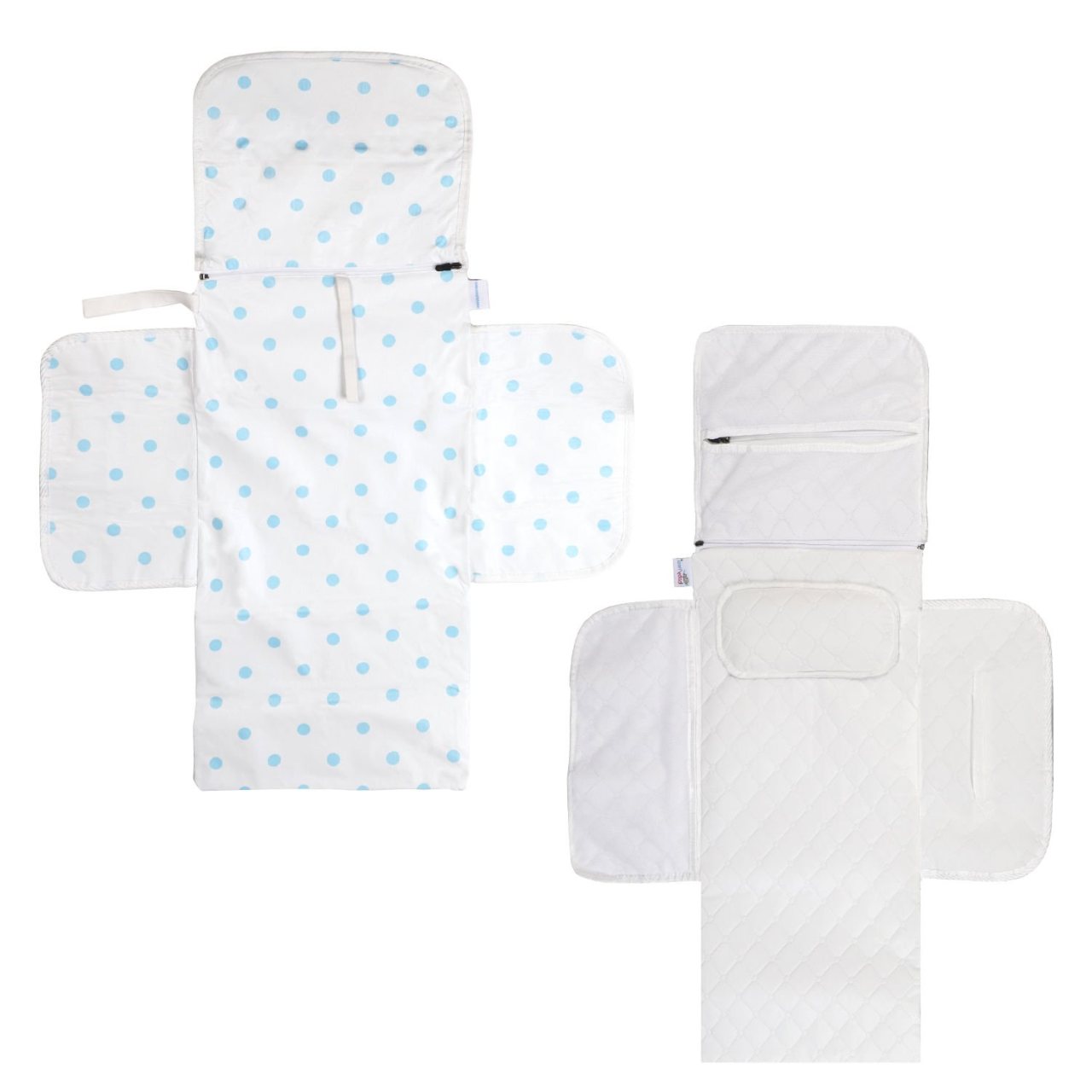 baby'ness Travel-size Changing Care Set — Polka dot Blue