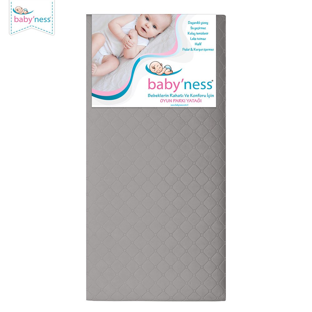 baby'ness playpen mattress — grey